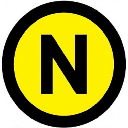Наклейка "N" (1шт) EKF an-2-07 картинка